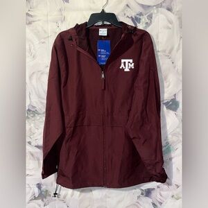 Texas A&M Aggies Maroon Light Weight Packable Jacket Champion Unisex M NEW TAG